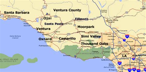 34 Ventura County Line Map Maps Database Source