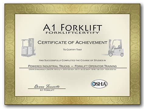 Free programs from osha, state programs, canada, videos, full programs, powerpoint, toolbox talks. A-1 Forklift Certification Training Courses | OSHA ...