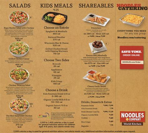 Noodles And Company Nutrition Facts Pdf Besto Blog