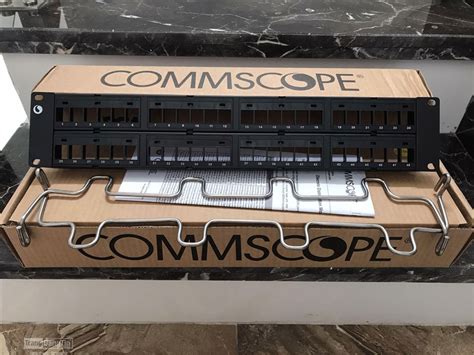 Patch panels, outlets and components. PATCH PANEL COMMSCOPE/AMP CAT5E 48 PORT 760237041 | 9 ...