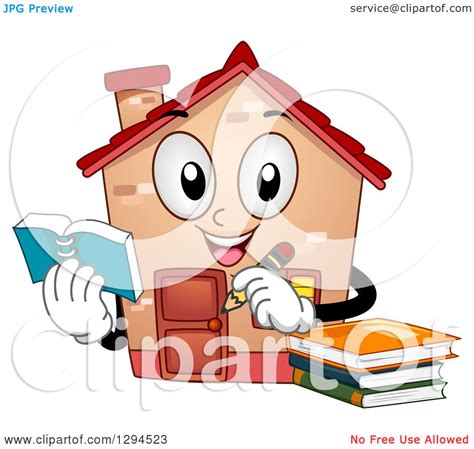 Clipart Of Cartoon Houses White House Animated Pencil Home Clip Art