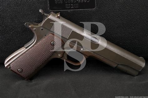 Wwii Colt Us Model 1911a1 45 Acp Military Semi Automatic Pistol 1941