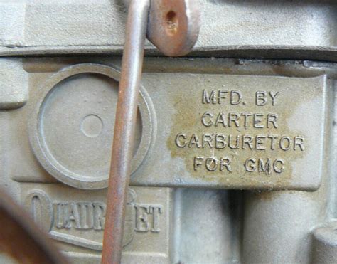 Carter Carburetor Identification