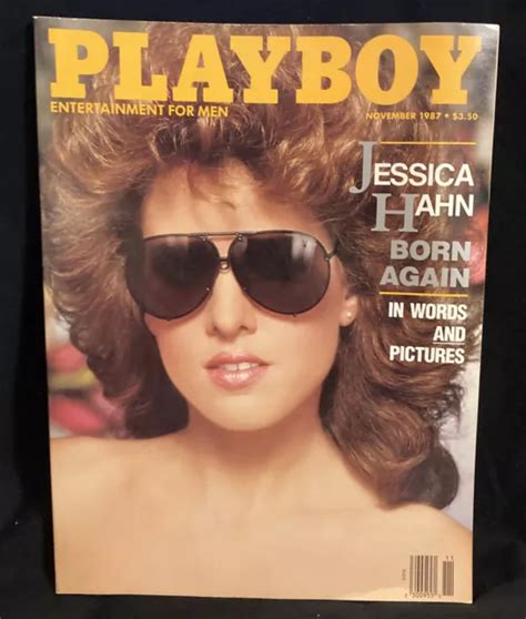 PLAYBOY MAGAZINE NOVEMBER 1987 Jessica Hahn Born Again Issue