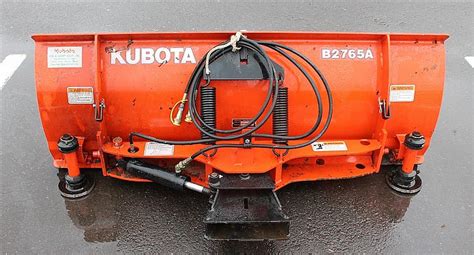 Sold Price Kubota B2765a 5 Snow Plow With Hydraulic Controls May 2
