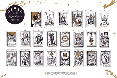 Tarot Cards Major Arcana Collection 1078946 Illustrations Design