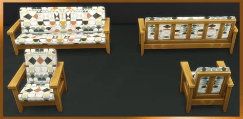 Blackys Sims 4 Zoo Armchair And Sofa By Weckermaus • Sims 4 Downloads