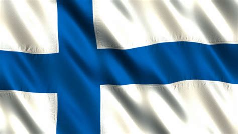 Find images of finland flag. Stock video of flag of finland | 1122127 | Shutterstock