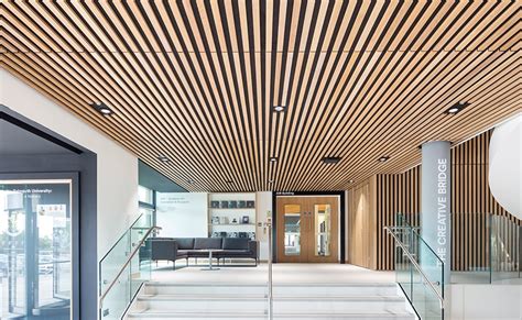 The installation process requires no special skills or knowledge, and some basic hand tools and a ladder are all you. 7 Photos Timber Slat Ceiling Systems And Review - Alqu Blog