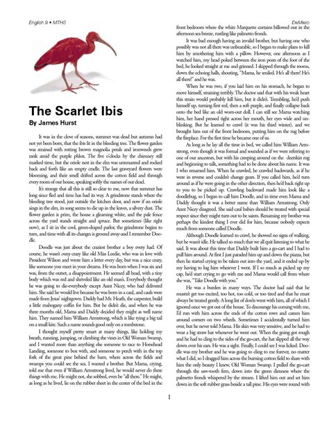 The Scarlet Ibis Worksheet