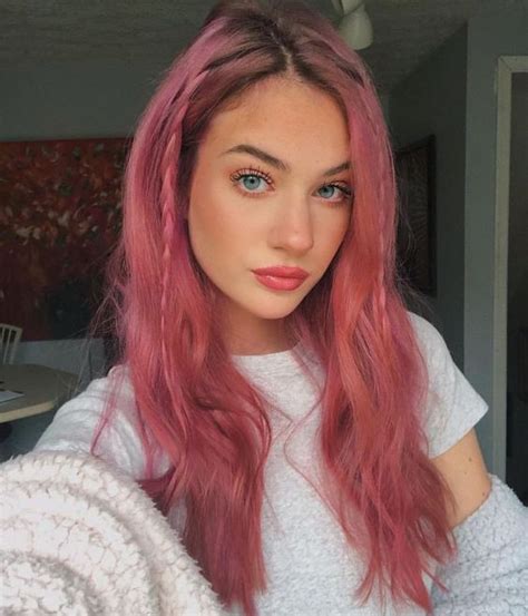 Rose Pink Hair Hair Color Pink Hair Inspo Color Hair Color Trends