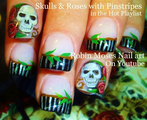 Robin Moses Nail Art Spring Nails 2015 Rosegold Nails Red Roses