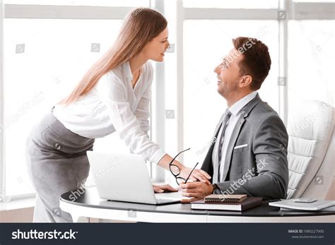 Sexy Secretary Seducing Her Boss Office Stock Photo Shutterstock