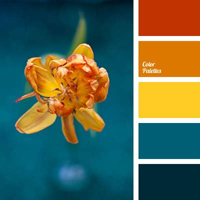 The perfect autumn colour palette for lifestyle project, home painting color, wedding or any party color theme etc. deep blue and orange | Color Palette Ideas