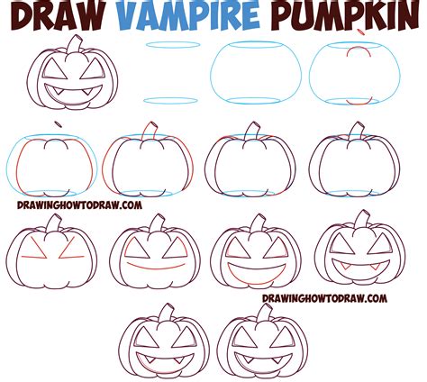 Huge Guide To Drawing Cartoon Pumpkin Faces Jack Olantern Faces