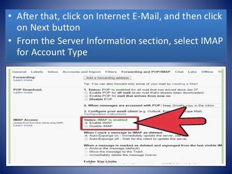 Access Imap Settings In Msn Email Account