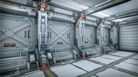 Scifi Corridor By Sungwoo Lee In Environments Ue4 Marketplace Scifi