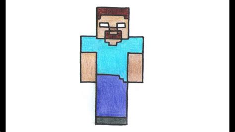 Wie Zeichnet Man Herobrine Aus Minecraft Skin Youtube