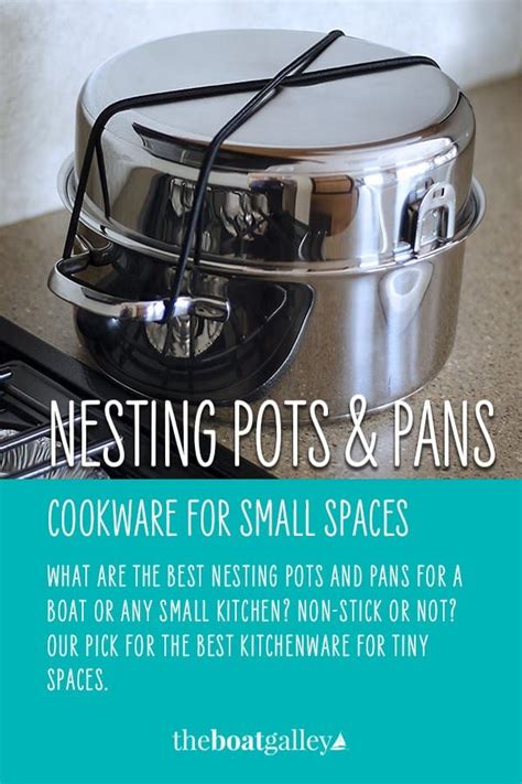 pots pans boat spaces nesting theboatgalley galley cooking