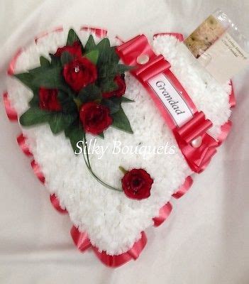 Grave flowers, funeral accessories, grave vases, grave accessories, grave vases for flowers. Details about Artificial Silk Funeral Flower Heart Tribute ...