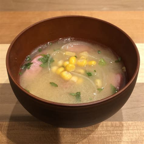 Corn Miso Soup Recipe 100 Pure Japan