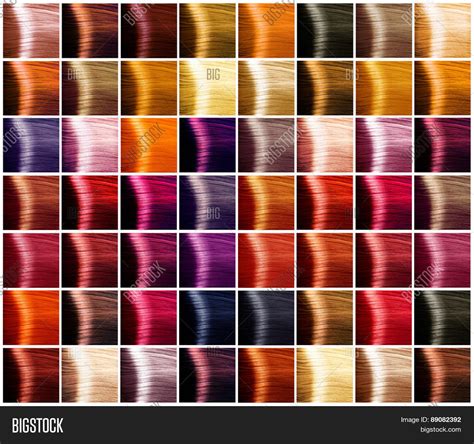 Hair Colors Palette Hair Colours Image And Photo Bigstock