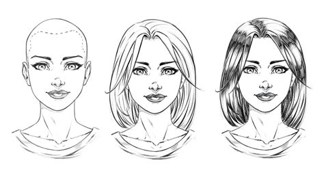 How To Draw Comic Style Hair 3 Ways Step By Step Robert Marzullo
