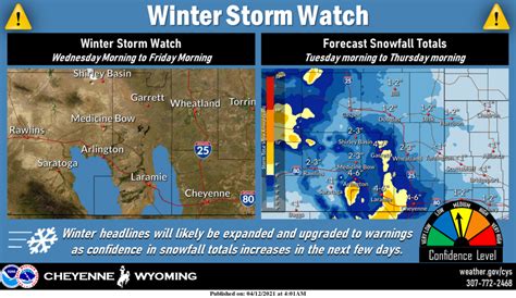 Oh Snow Winter Storm Watches Issued For Portions Of Se Laramie County