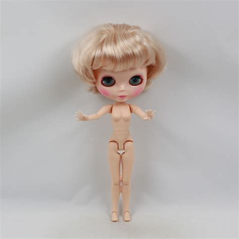 Joint Body Nude Blyth Doll Pale Blond Hair Fashion Doll Factory Doll