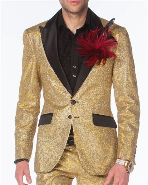 Fashion Suit Cello Gold Gold Prom Suit 2020 Fashion Angelino