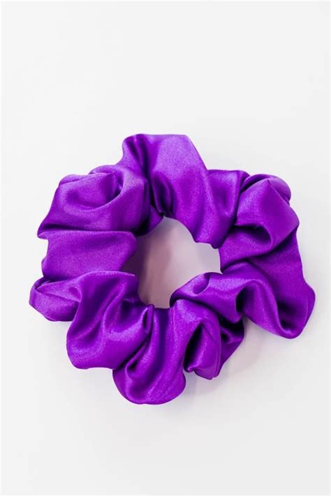 Grace Eleyae Scrunchies Satin Scrunchie Purple Purple Scrunchie