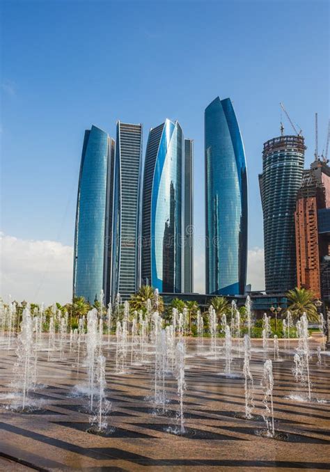 Skyscrapers In Abu Dhabi Uae Stock Photo Image Of Path Center 44068696