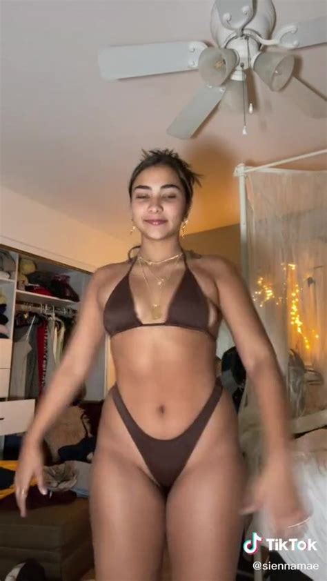 Sienna Mae Gomez Siennamaegomezz Bikini Butt Brown Bikini Yephot Com