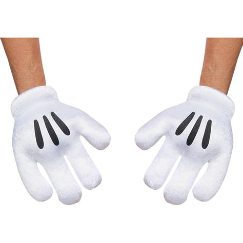 Mickey Mouse Gloves Adult Halloween Accessory