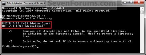 Folder Delete From Command Prompt Tutorials