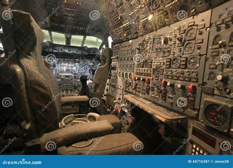 Flight Engineer S Console Stock Image Image Of Aircraft 44716387