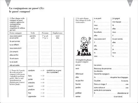 Révisions et bilans se présentent sous forme d'exercices. Fiche a imprimer conjugaison cm1