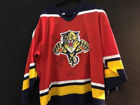 Florida Panthers Jersey Multiple Signatures
