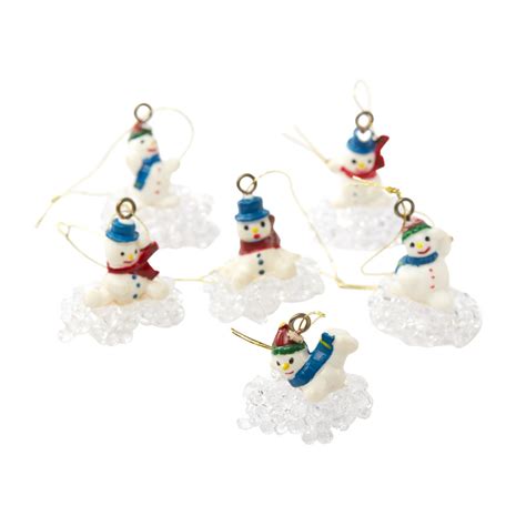 Miniature Snowman Ornaments Christmas Miniatures Christmas And