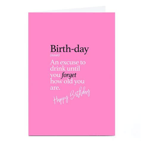 Buy Personalised Punk Birthday Card Birth Day For Gbp 229 Card Factory Uk