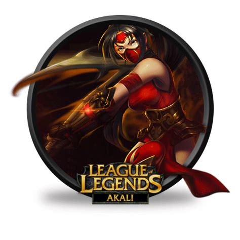 Akali Crimson Icon League Of Legends Iconpack Fazie69