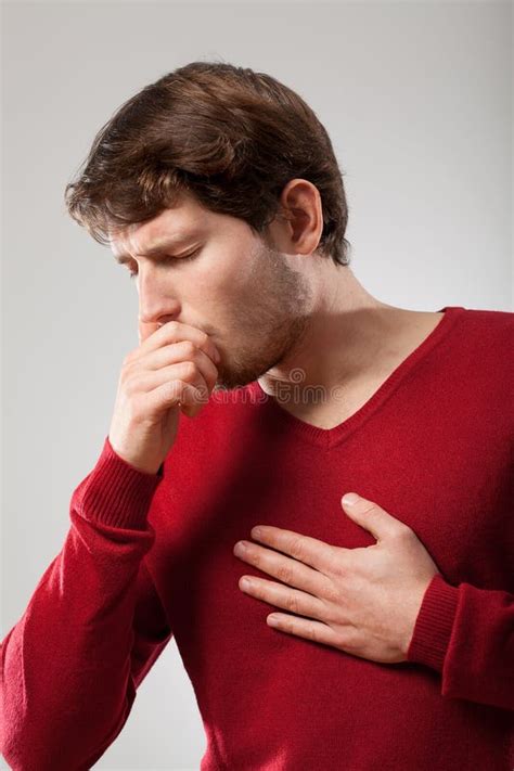 Man Coughing Stock Photo Image Of Infection Breathing 36038334
