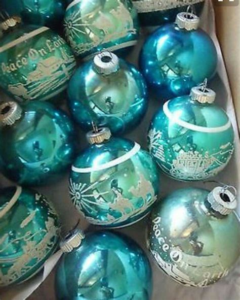 Turquoise Christmas Ornaments Bmw Police Motorcycle