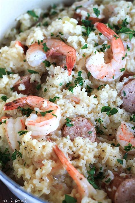 Garlic butter shrimp & rice recipe | easy shrimp dinner idea. One Pot Sausage and Shrimp with Rice. | Easy one pot meals ...