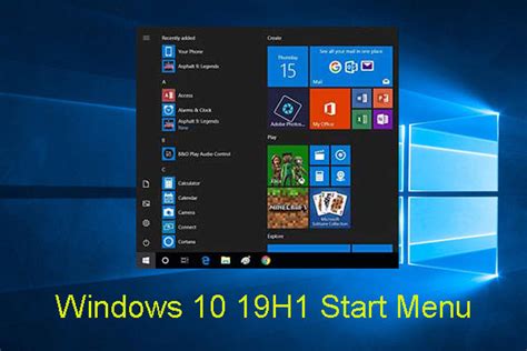 Win 10 19h1 Start Menu Will Get Some Improvements In Reliability