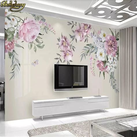Beibehang Floral Wallpapers For Living Room Modern Wallpaper Minimalist