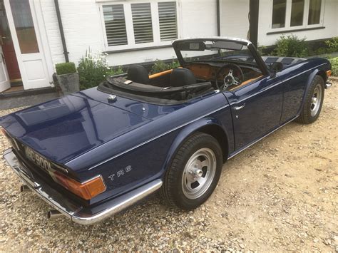 1972 Sapphire Blue Tr6 In Excellent Condition Sold Car And Classic