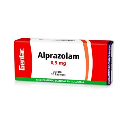 Alprazolam 0 5 Mg 30 Comprimidos Genfar