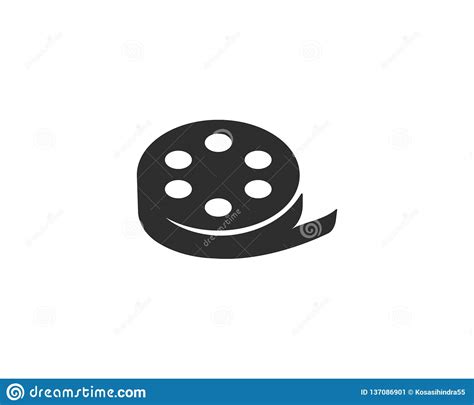 Film Roll Logo Stock Vector Illustration Of Vector 137086901