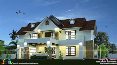 2800 Square Feet 4 Bedroom Modern Home Kerala Home Design And Floor